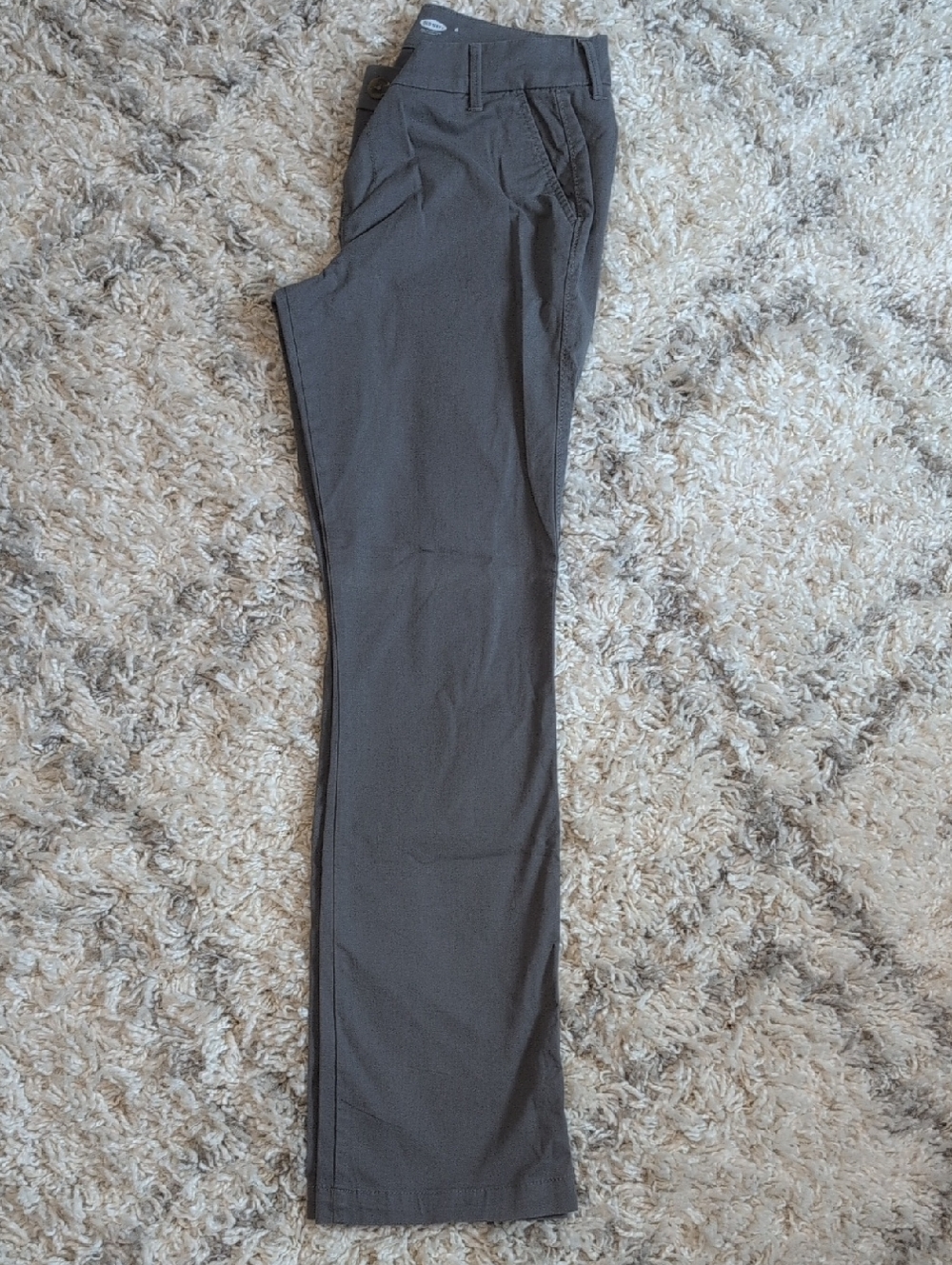 Old Navy Women's Charcoal Stretch Chinos, Size 6 NWOT
